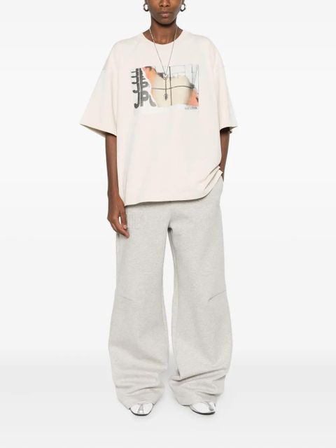 Jean Paul Gaultier graphic-print T-shirt - Neutrals