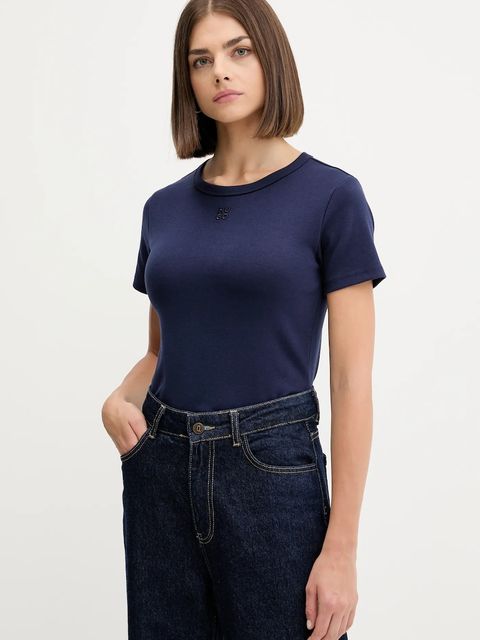 HUGO t-shirt damski kolor granatowy 50512002 - zdjęcie produktu nr 1