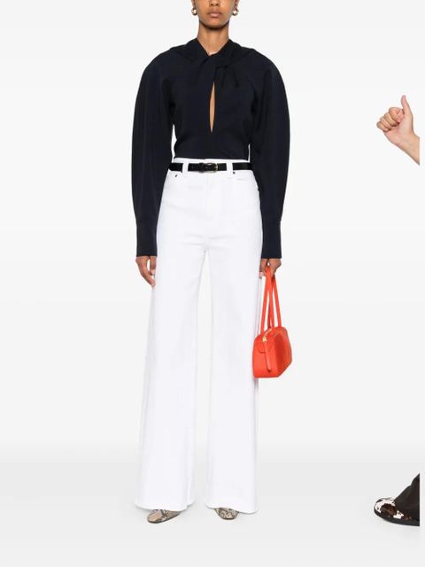 Victoria Beckham long-sleeved blouse - Blue