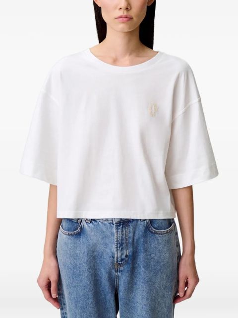 Claudie Pierlot logo-embroidered T-shirt - White