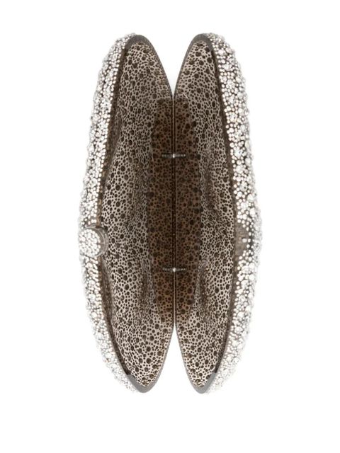 Cult Gaia Caldera embellished clutch bag - Silver