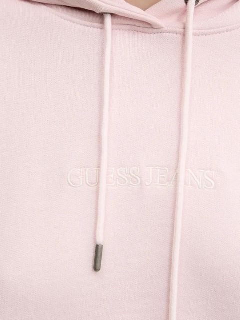 Guess Jeans bluza bawełniana damska kolor różowy z kapturem W5RQ27 K68I4 - zdjęcie produktu nr 2
