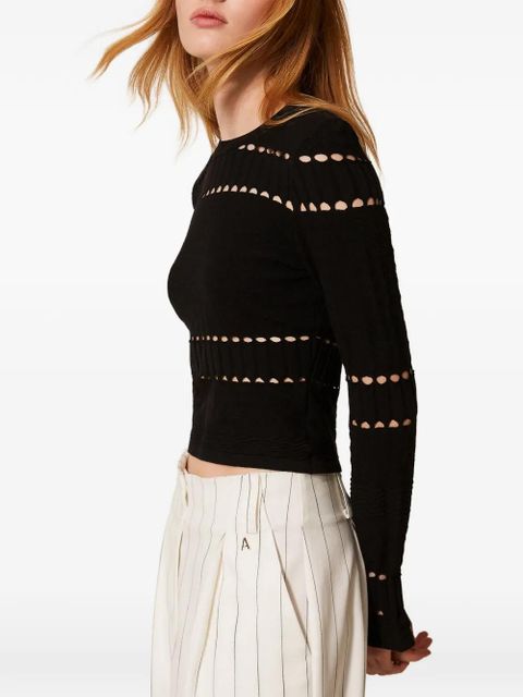 TWINSET openwork sweater - Black