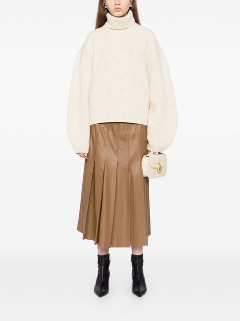 TOTEME ribbed turtleneck top - Neutrals - zdjęcie produktu nr 2