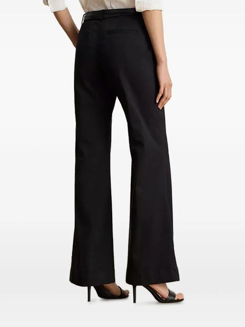 Lauren Ralph Lauren cotton chino flared trousers - Black