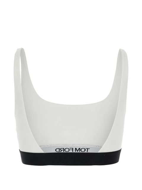 TOM FORD logo-print bralette - White - zdjęcie produktu nr 2