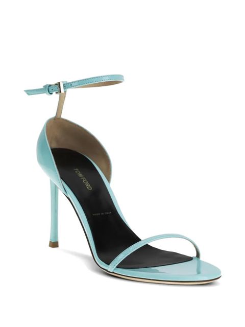 TOM FORD Vertigo patent leather sandals - Blue - zdjęcie produktu nr 2