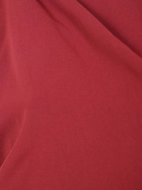 Max Mara draped one-shoulder maxi dress - Red