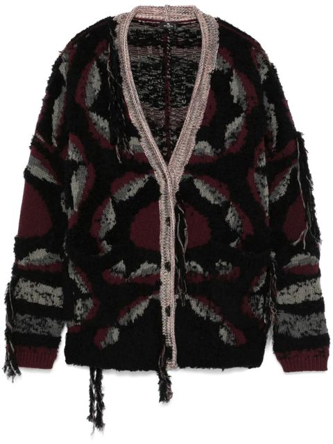 ETRO distressed-effect cardigan - Black - zdjęcie produktu nr 1