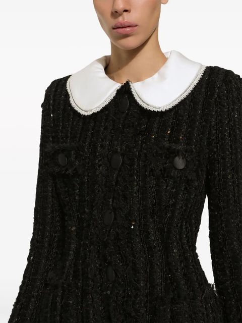 Dolce & Gabbana sequinned tweed jacket - Black