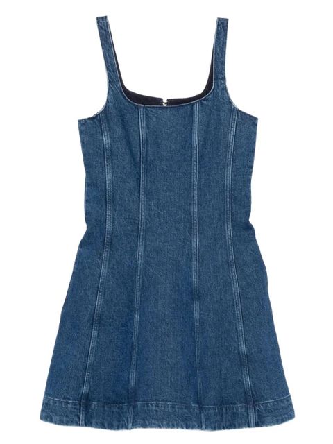 Maje square-neck denim mini dress - Blue - zdjęcie produktu nr 1