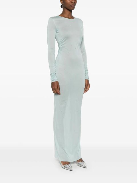 Blumarine sheer maxi dress - Blue