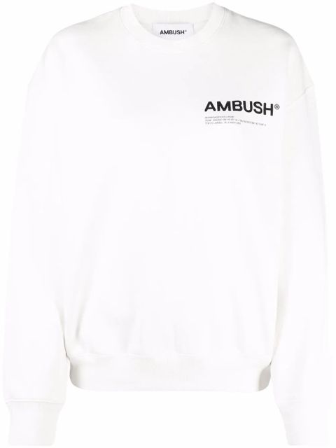 AMBUSH logo-print sweatshirt - White - zdjęcie produktu nr 1