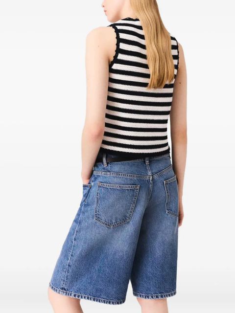 Maje denim shorts - Blue