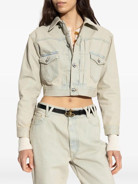 Vivienne Westwood buttoned cropped jacket - Blue