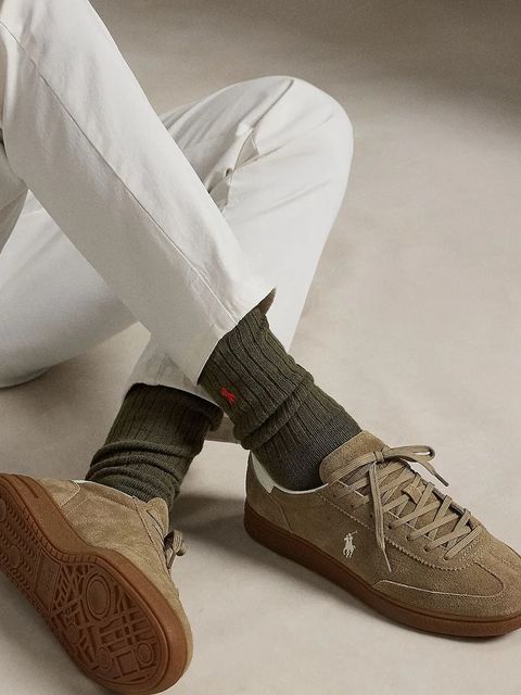 Polo Ralph Lauren sneakersy zamszowe Bedford Pp kolor beżowy 809967889002