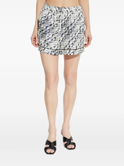 Tory Burch print-embellished shorts - White