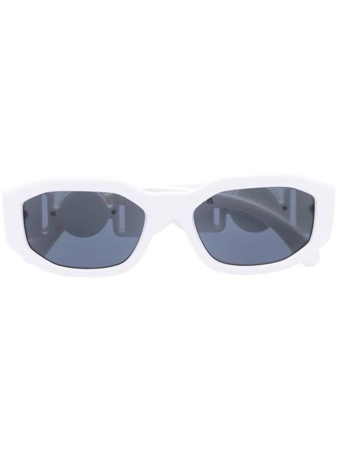 Versace Eyewear Biggie geometric-frame sunglasses - White - zdjęcie produktu nr 1