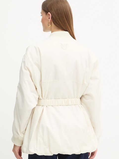 Pinko kurtka kolor beżowy przejściowa oversize 105340 A2OL - zdjęcie produktu nr 2