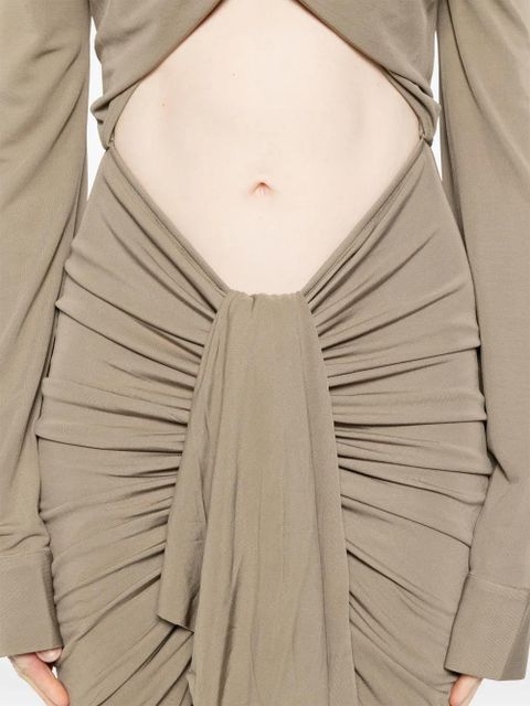 Christopher Esber bateau draped maxi dress - Green