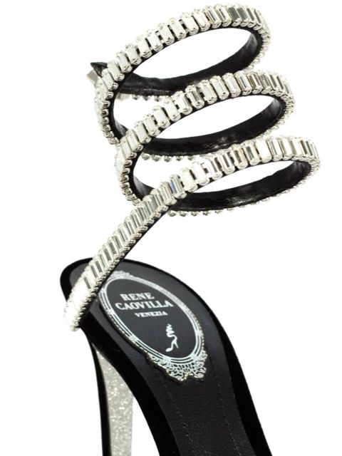 René Caovilla 105mm Cleo Spark sandals - Black