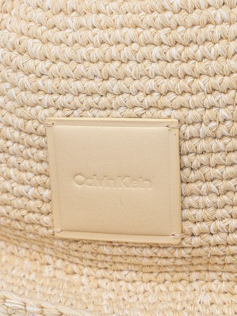 Calvin Klein kapelusz bawełniany kolor beżowy bawełniany LV04K5064G