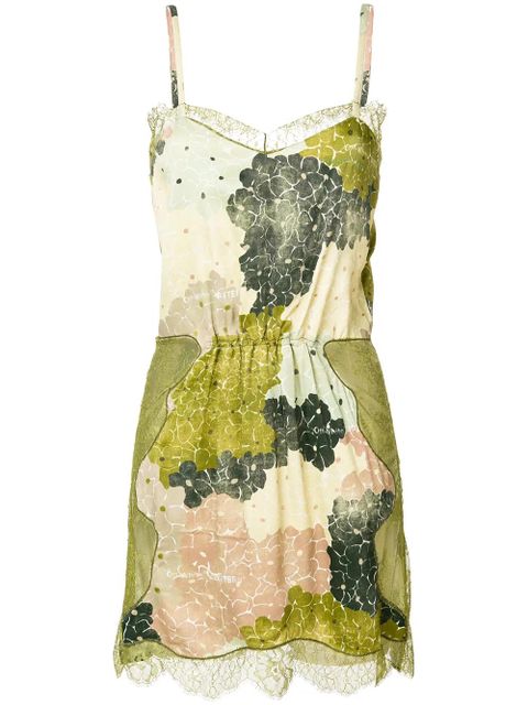 Off-White lace short dress - Green - zdjęcie produktu nr 1