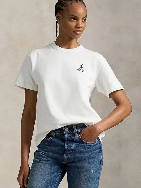 Polo Ralph Lauren t-shirt bawełniany damski kolor biały 211971712 - zdjęcie produktu nr 1