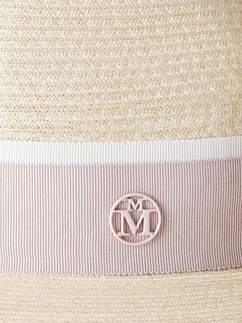 Maison Michel André straw Fedora hat - Neutrals