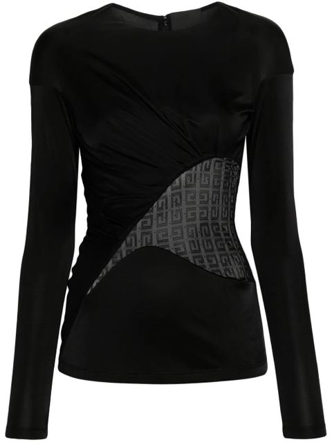 Givenchy $G-lace panelled top - Black - zdjęcie produktu nr 1