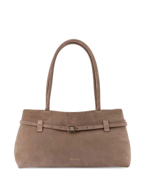 Manu Atelier Le Cambon East WEst buckle-fastening suede shoulder bag - Brown - zdjęcie produktu nr 2