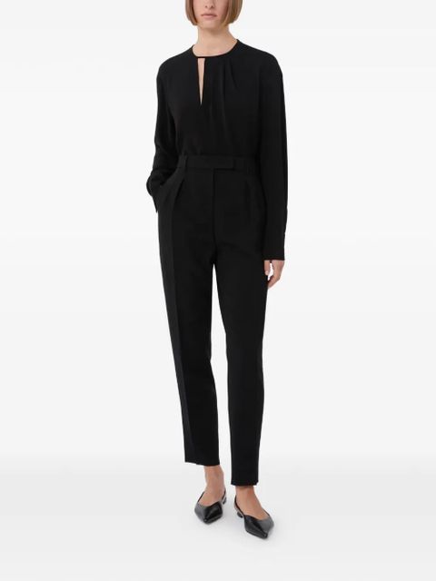 Max Mara pleated keyhole blouse - Black - zdjęcie produktu nr 2