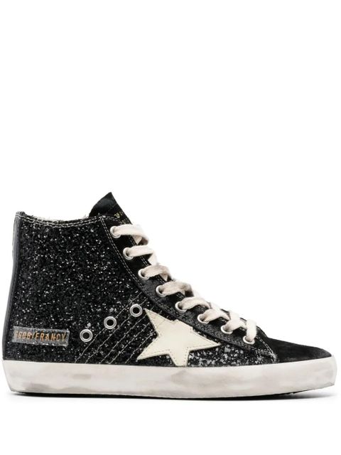 Golden Goose Francy glitter-detailing sneakers - Black - zdjęcie produktu nr 1