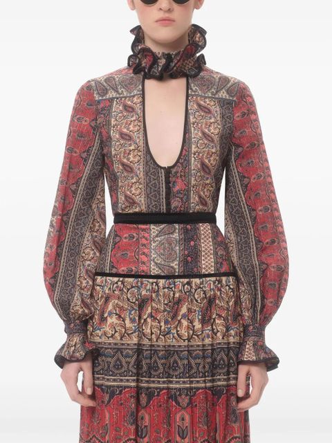 Valentino Garavani Voyage Imaginaire-print shirt - Red