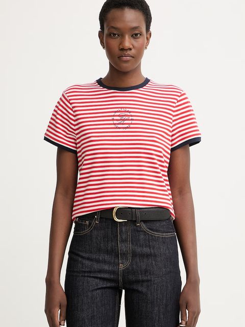Tommy Hilfiger T-shirt damski z lyocellem - zdjęcie produktu nr 1
