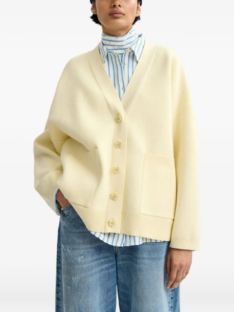 Essentiel Antwerp flower-button cardigan - Neutrals