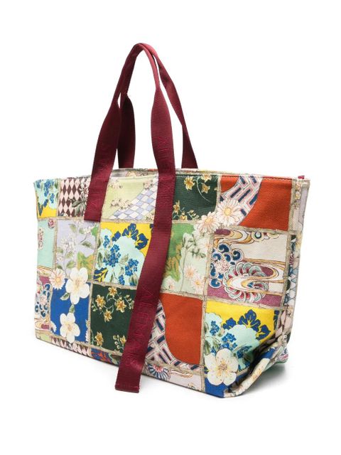 ALEMAIS cotton tote bag - Green