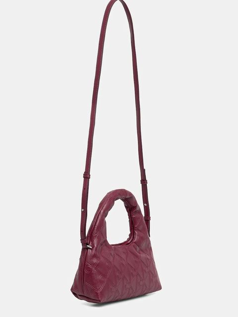 Calvin Klein torebka kolor bordowy LV04F3200G