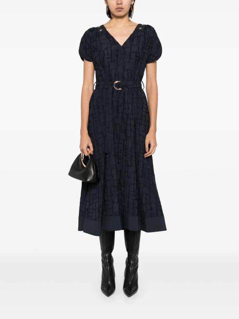 3.1 Phillip Lim check pattern dress - Blue