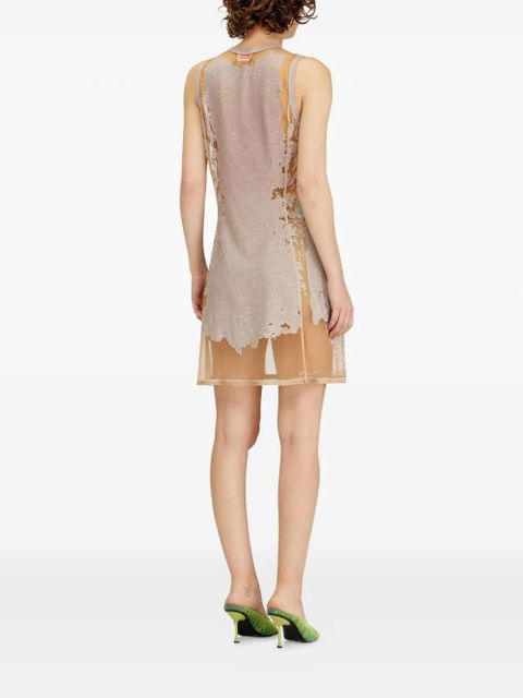 Diesel D-Alfio abstract-pattern mini dress - Neutrals