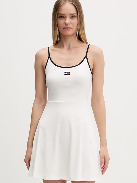 Tommy Jeans sukienka letnia bawełniana z elastanem - zdjęcie produktu nr 1