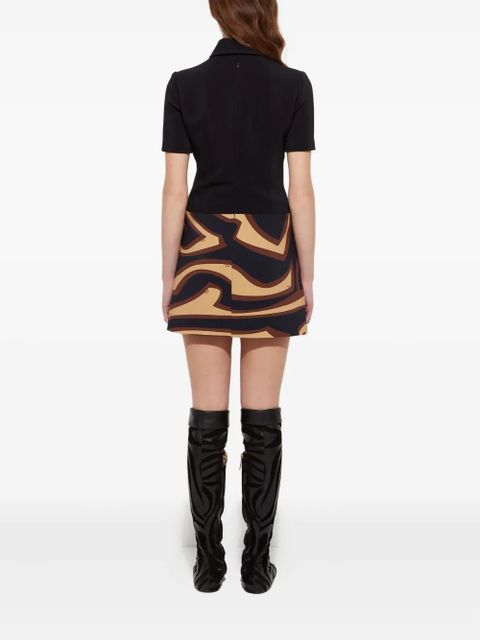 PUCCI labirinto print short dress - Black