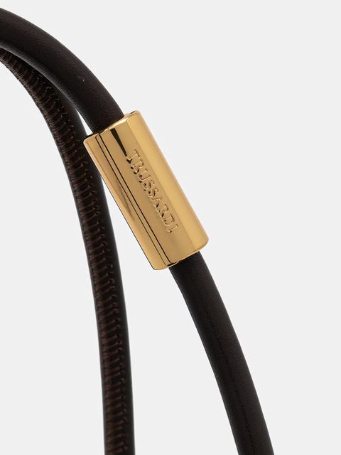 Trussardi torebka skórzana kolor brązowy Z610E005987N