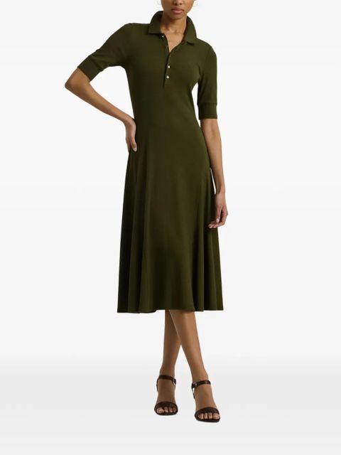 Lauren Ralph Lauren polo A-line midi dress - Green - zdjęcie produktu nr 2