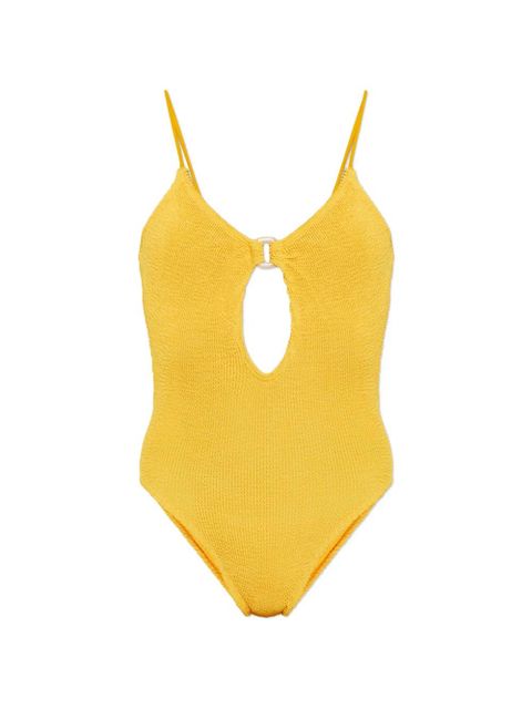 Bond-eye Ring Arden crinkle-effect swimsuit - Yellow - zdjęcie produktu nr 1