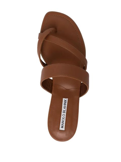 Manolo Blahnik Susa crossover straps sandals - Brown - zdjęcie produktu nr 2