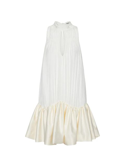 ROTATE BIRGER CHRISTENSEN gathered mini dress - White - zdjęcie produktu nr 1