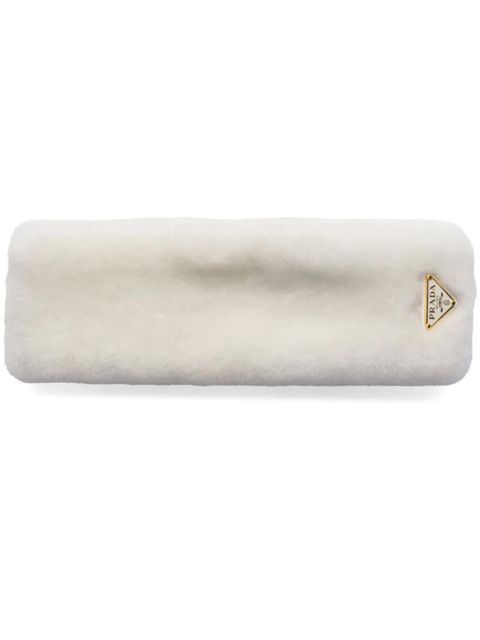 Prada shearling headband - White - zdjęcie produktu nr 1