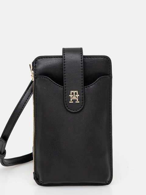 Tommy Hilfiger portfel damski kolor czarny AW0AW17751 - zdjęcie produktu nr 1