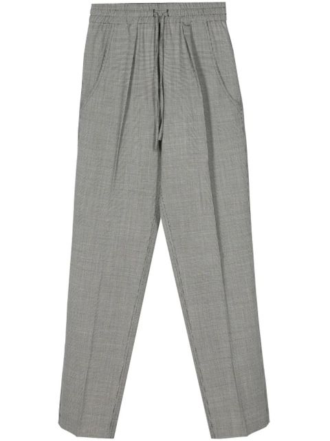 ISABEL MARANT Liska houndstooth tapered trousers - Black - zdjęcie produktu nr 1
